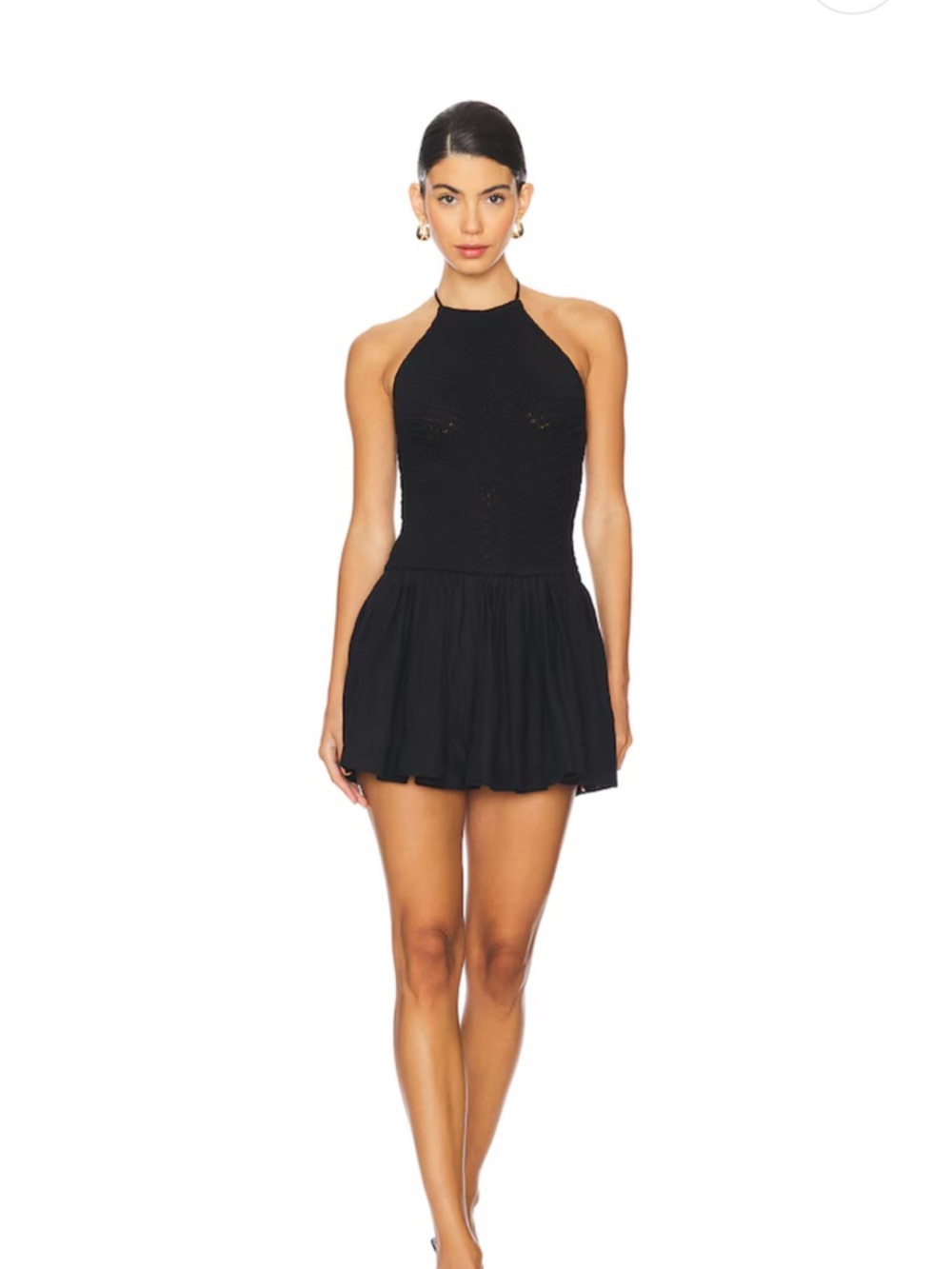Lovers + Friends × Maggie MacDonald Kalea Mini Dress in Black